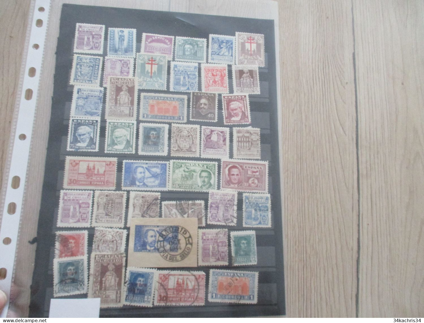 GA Espagne Espana Petite Collection De Timbres Anciens Neuf Avec Et Sans Charnière Oblitérés Voir Photos - Collections