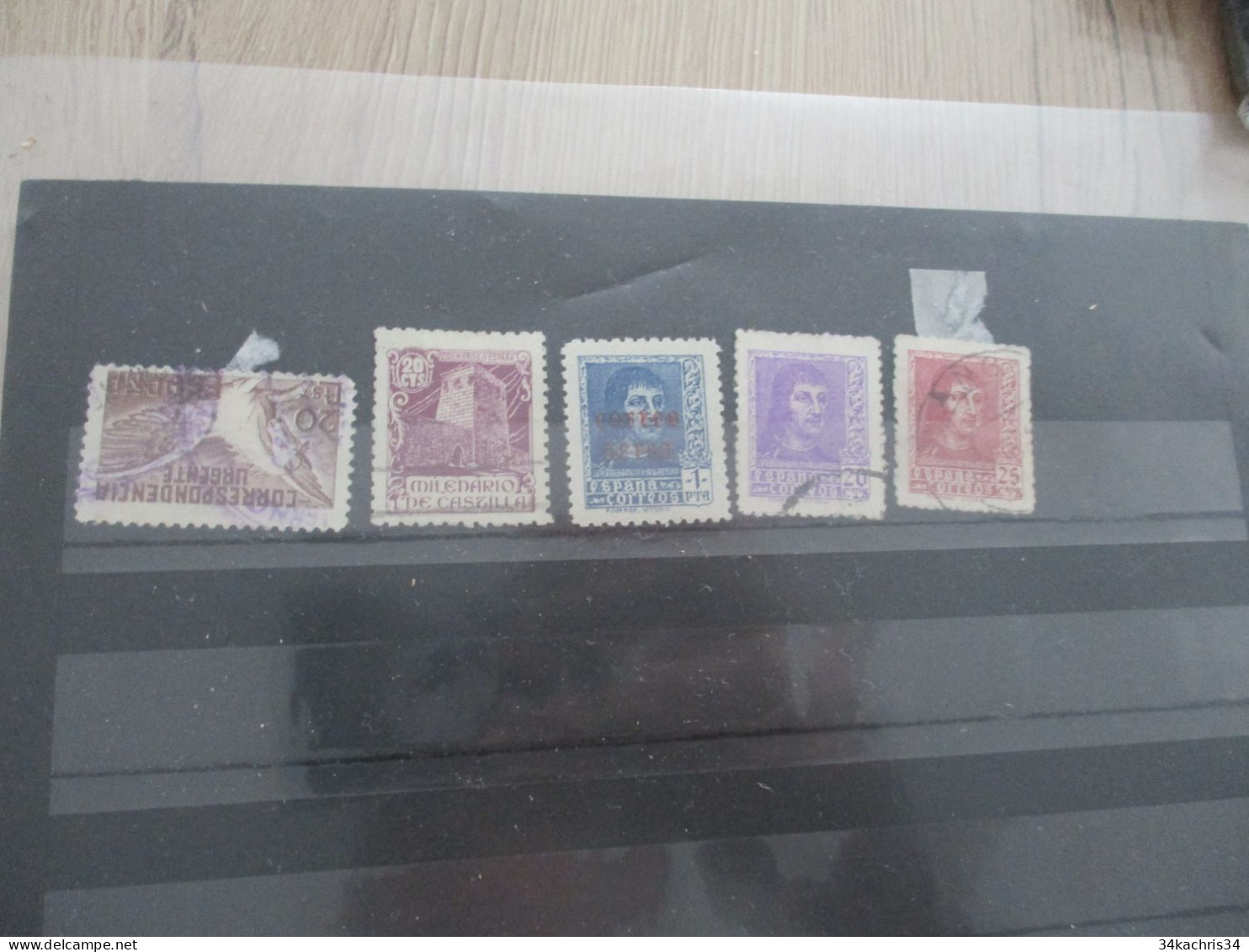 GA Espagne Espana Petite Collection De Timbres Anciens Neuf Avec Et Sans Charnière Oblitérés Voir Photos - Verzamelingen