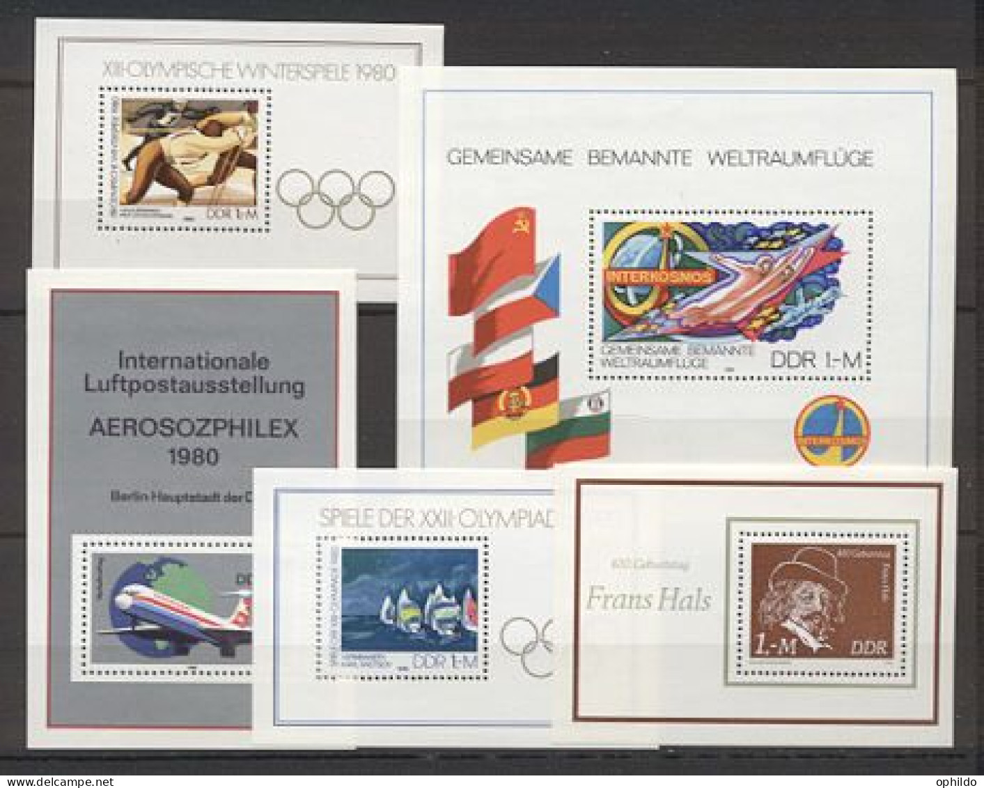 RDA / DDR   Année Complete   1980  * *   TB    - Neufs