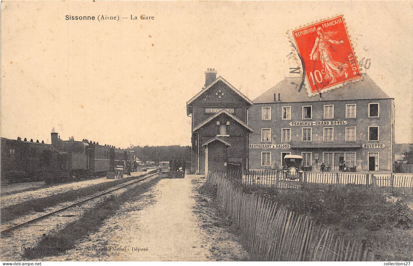 02-SISSONNE- LA GARE - Sissonne