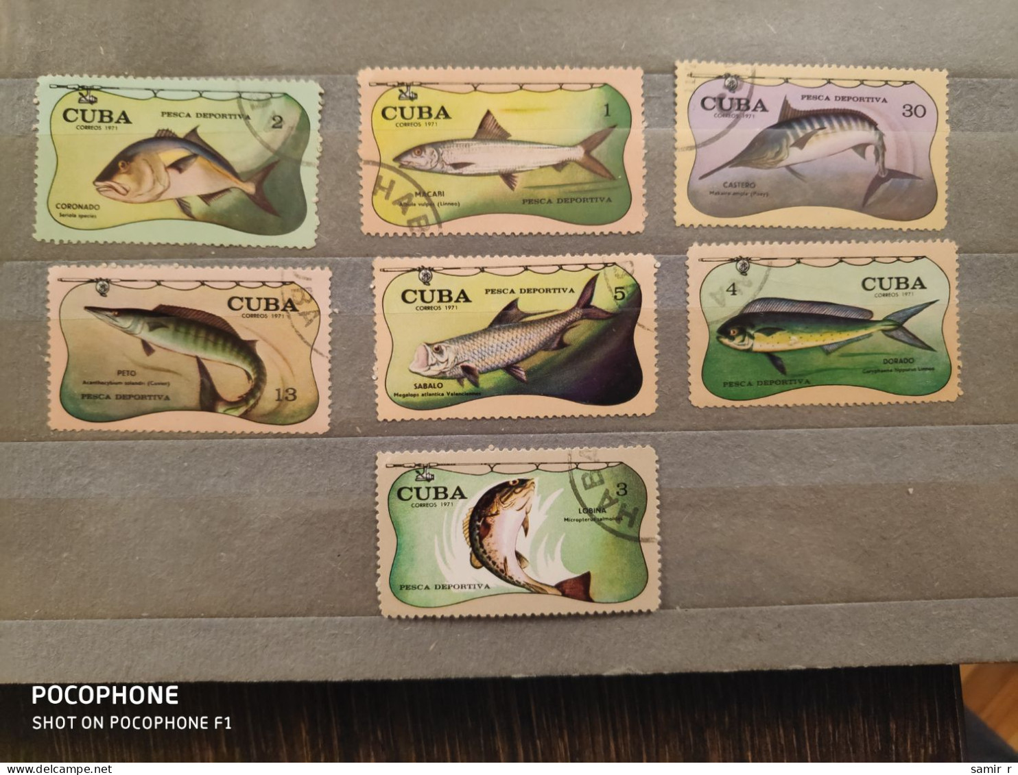 1971	Cuba	Fishes (F85) - Gebruikt