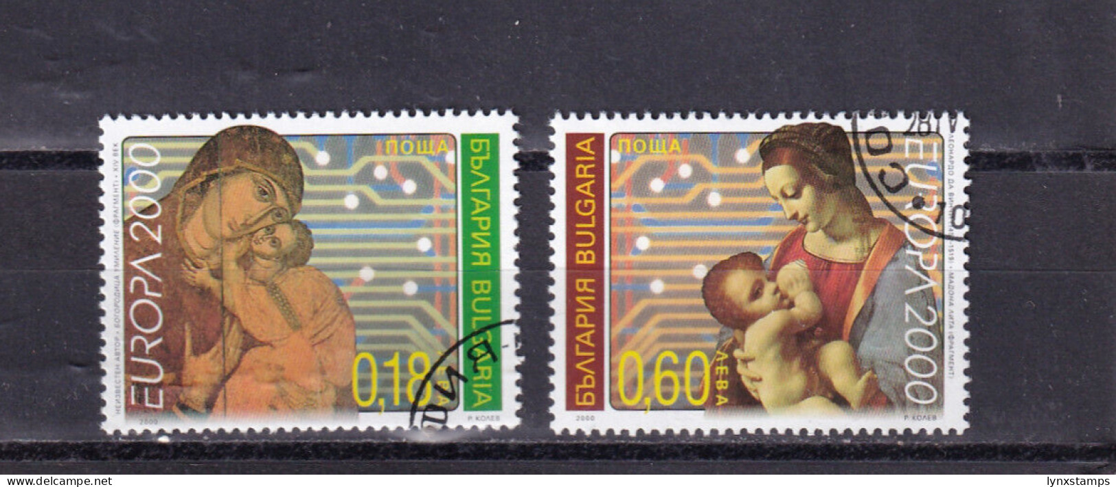 LI03 Bulgaria 2000 EUROPA Stamps - Madonna And Child Used Stamps - Gebraucht