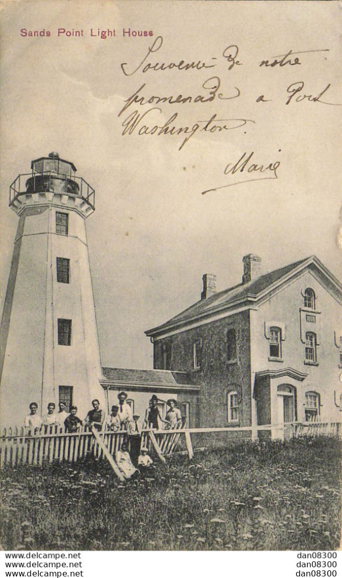 RARE  SANDS POINT LIGHT HOUSE PORT WASHINGTON LONG ISLAND ANIMEE - Long Island