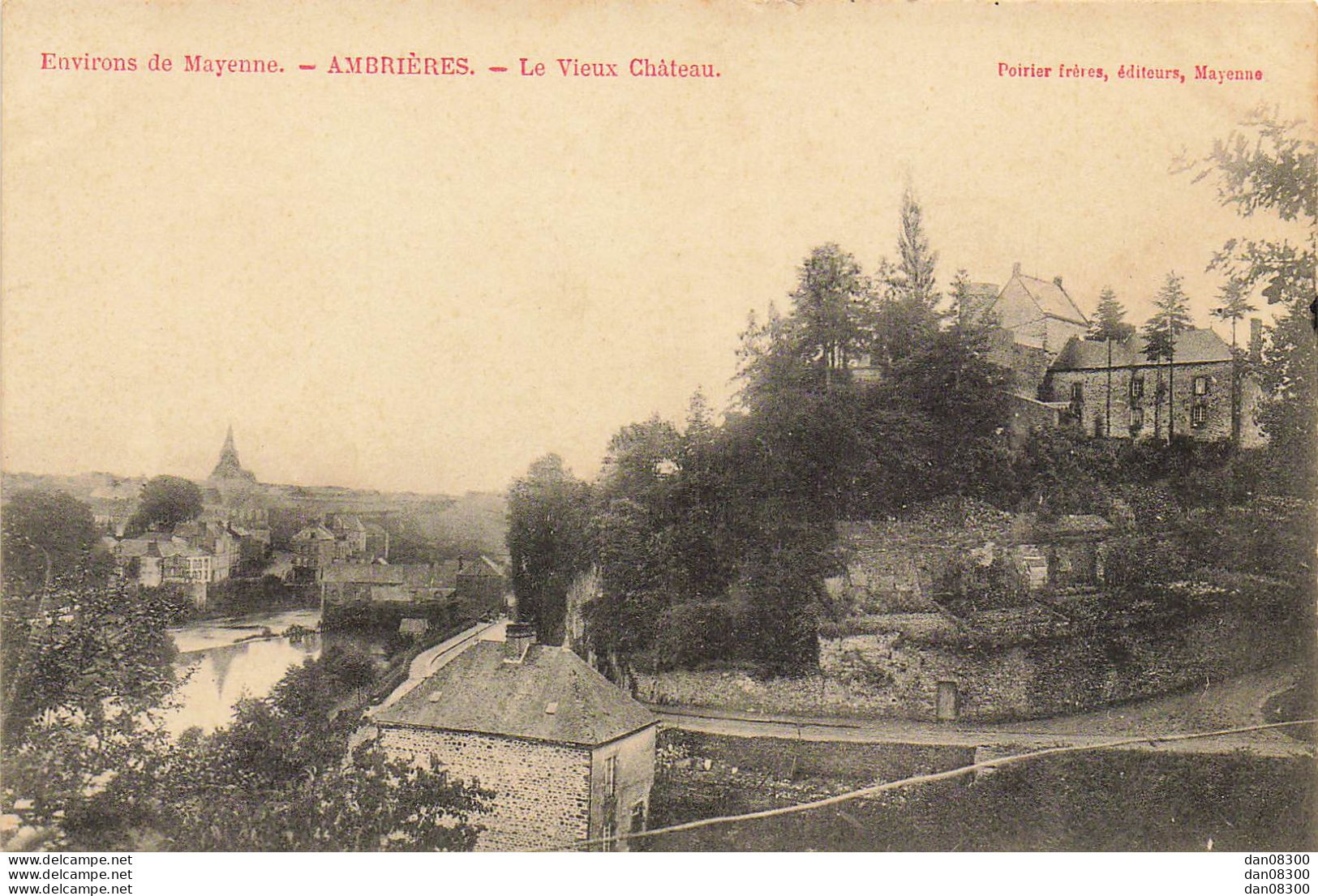 53 ENVIRONS DE MAYENNE AMBRIERES LE VIEUX CHATEAU - Mayenne