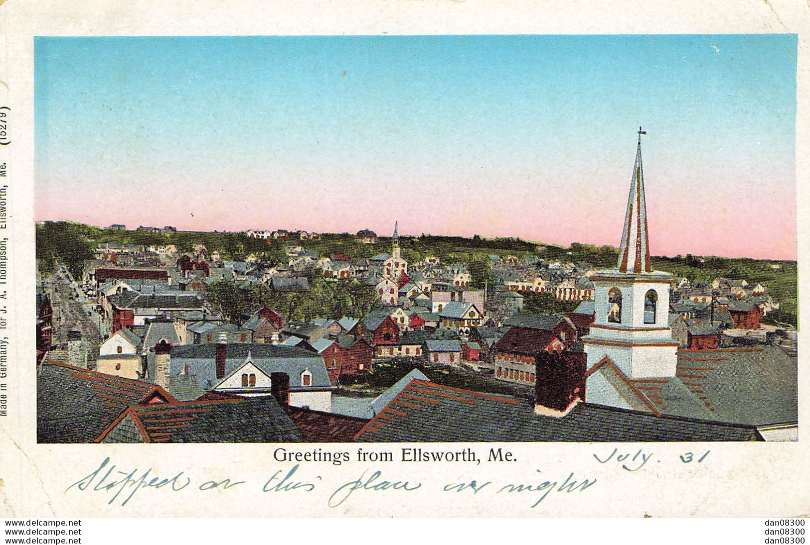 GREETINGS FROM ELLSWORTH MAINE - Andere & Zonder Classificatie