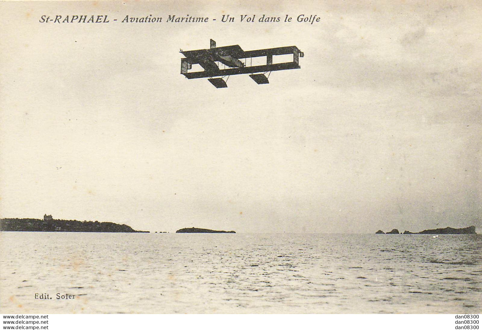 RARE  SAINT RAPHAEL AVIATION MARITIME UN VOL DANS LE GOLFE - ....-1914: Voorlopers