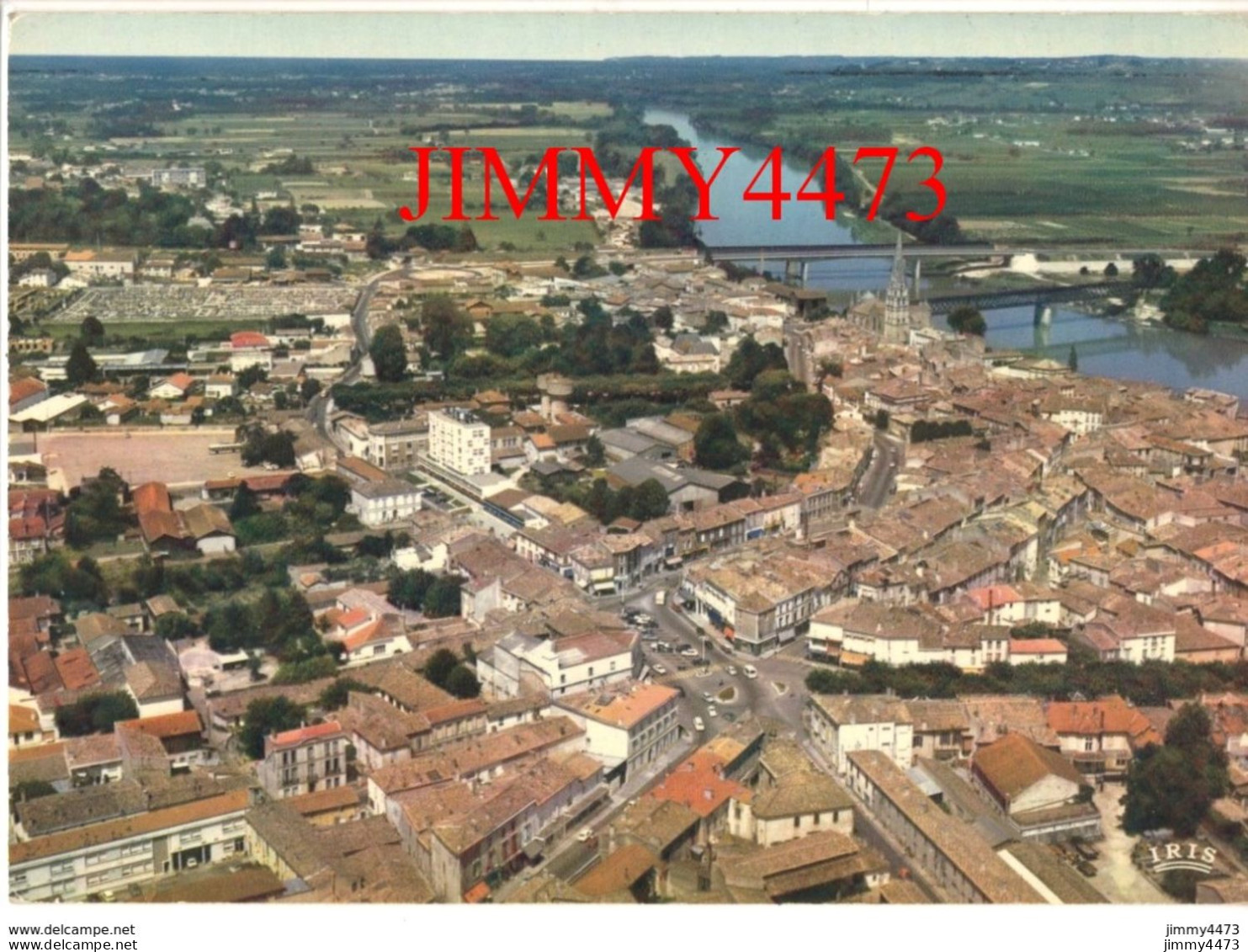 CPM - LANGON En 1974 (Gironde) Vue Générale Aérienne Et Les Bords De La Garonne - N° 16 - Edit. Théojac - Langon