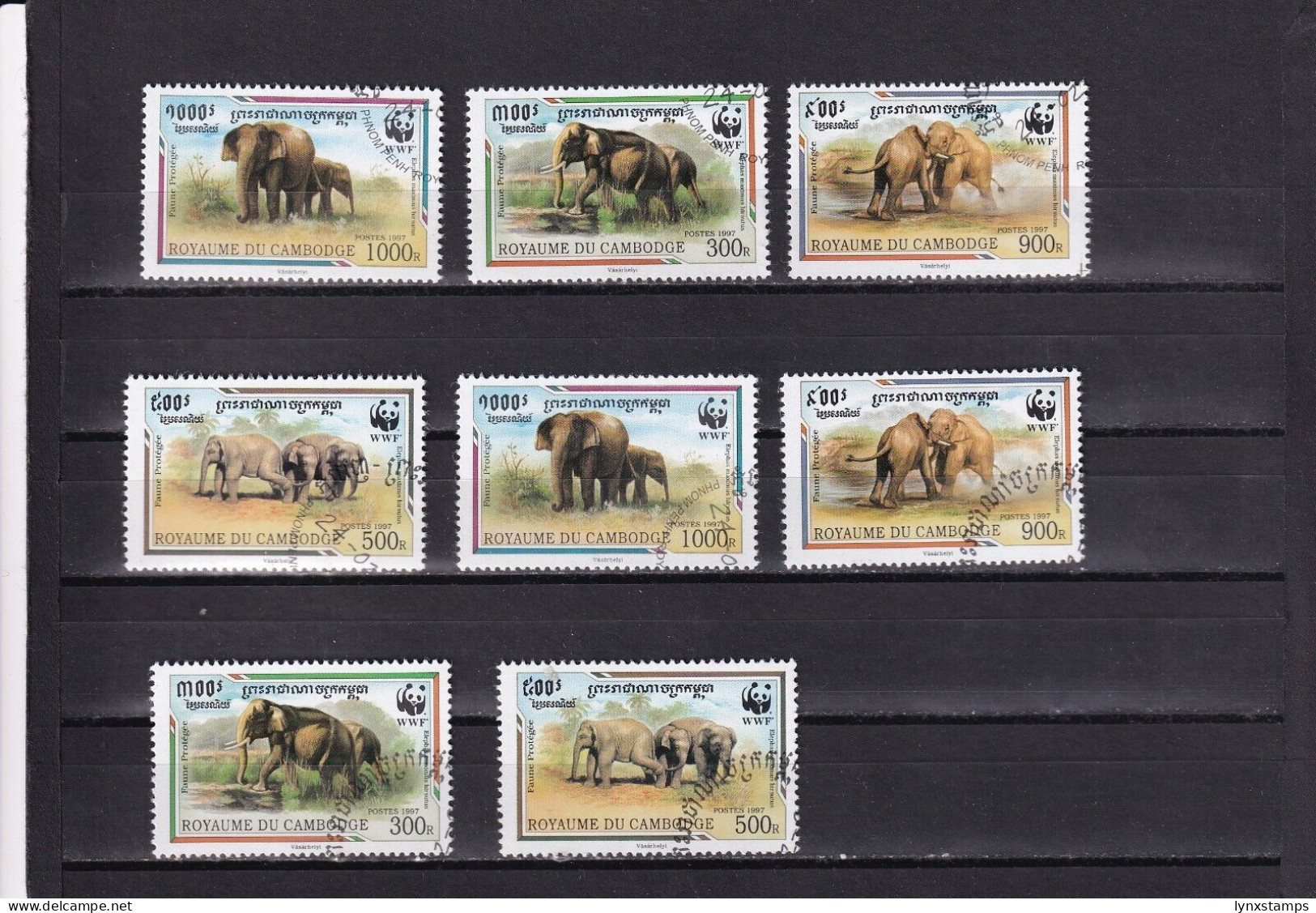 SA03 Cambodia 1997 The Indian Elephant Used Stamps - Elefanten