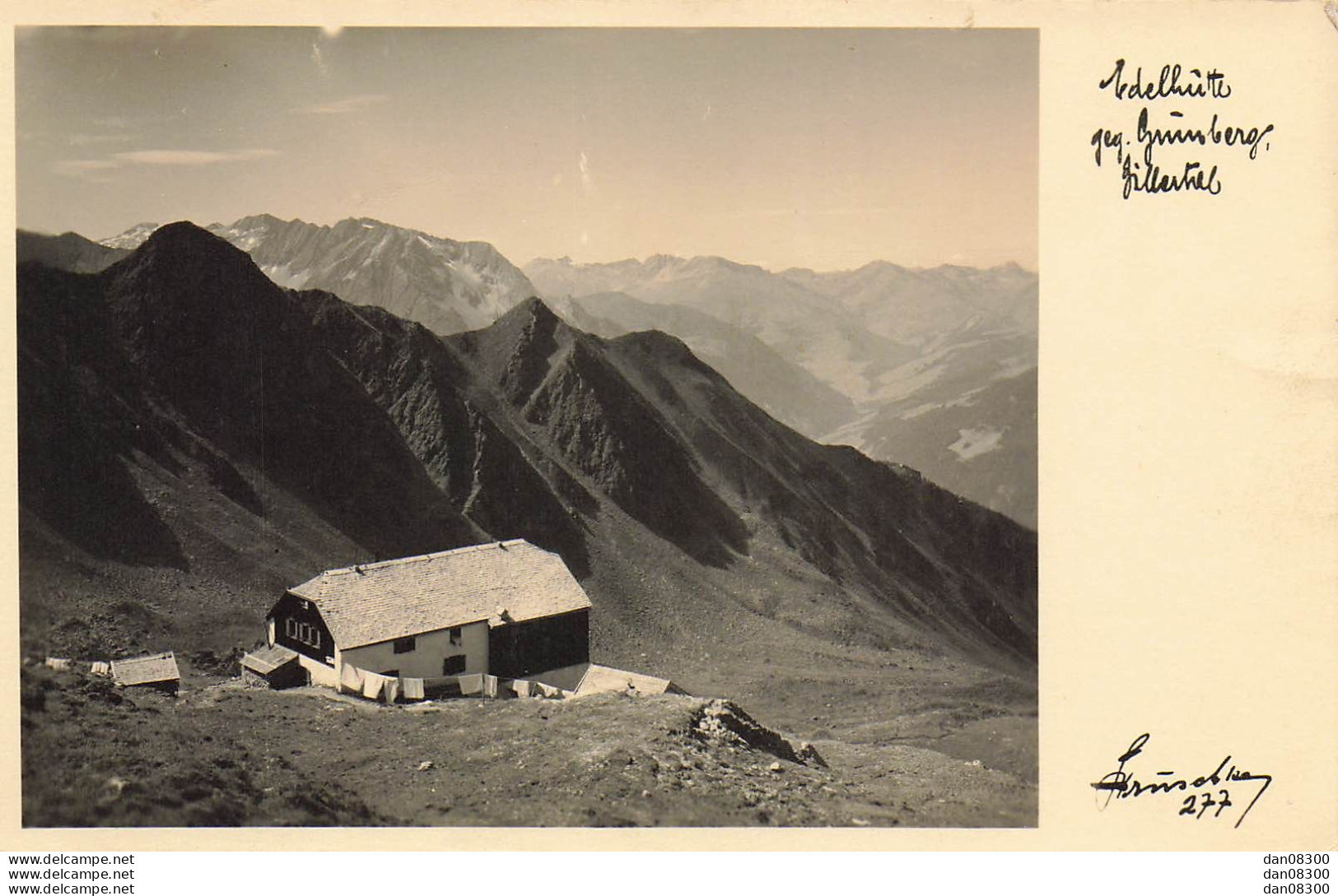 AUTRICHE EDELHUTTE GEGEN GRUNBERG ZILLERTAL - Zillertal