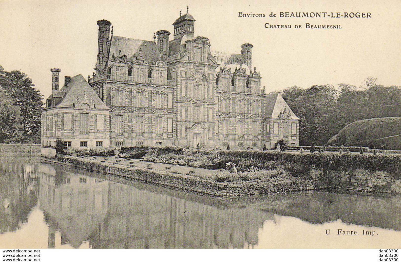 27 ENVIRONS DE BEAUMONT LE ROGER CHATEAU DE BEAUMESNIL - Beaumont-le-Roger