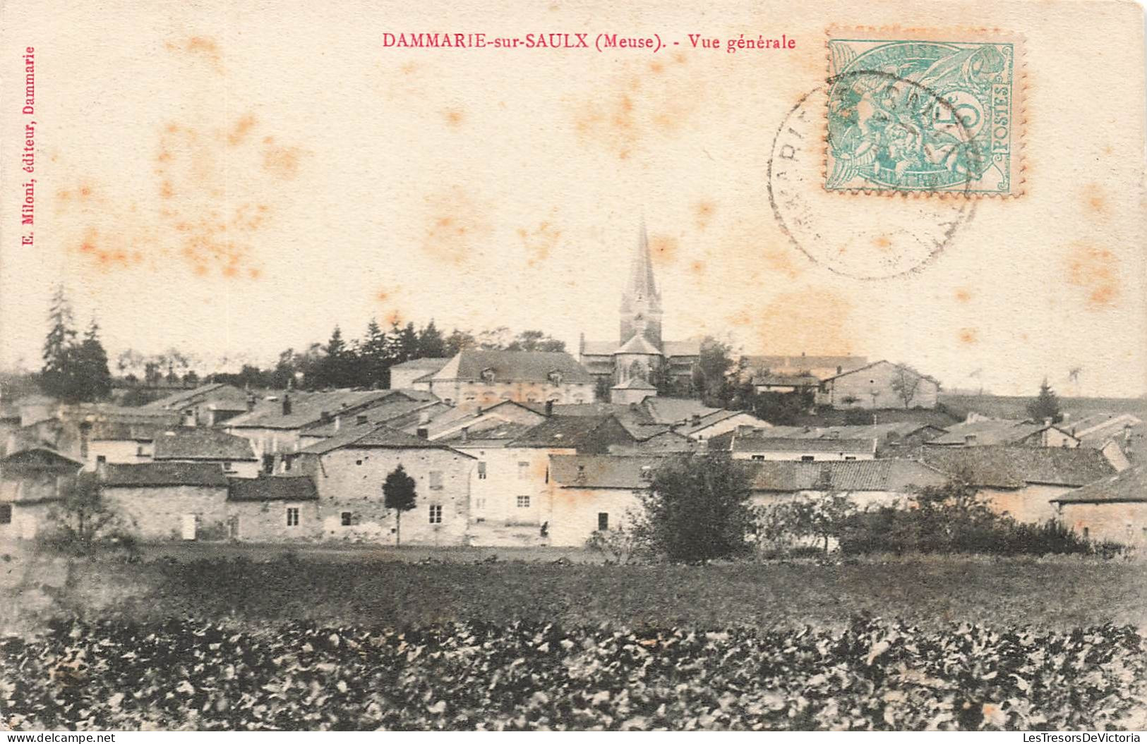FRANCE - Dammarie Sur Saulx (Meuse) - Vue Générale De La Ville - Vue Au Loin D'une église - Carte Postale Ancienne - Bar Le Duc