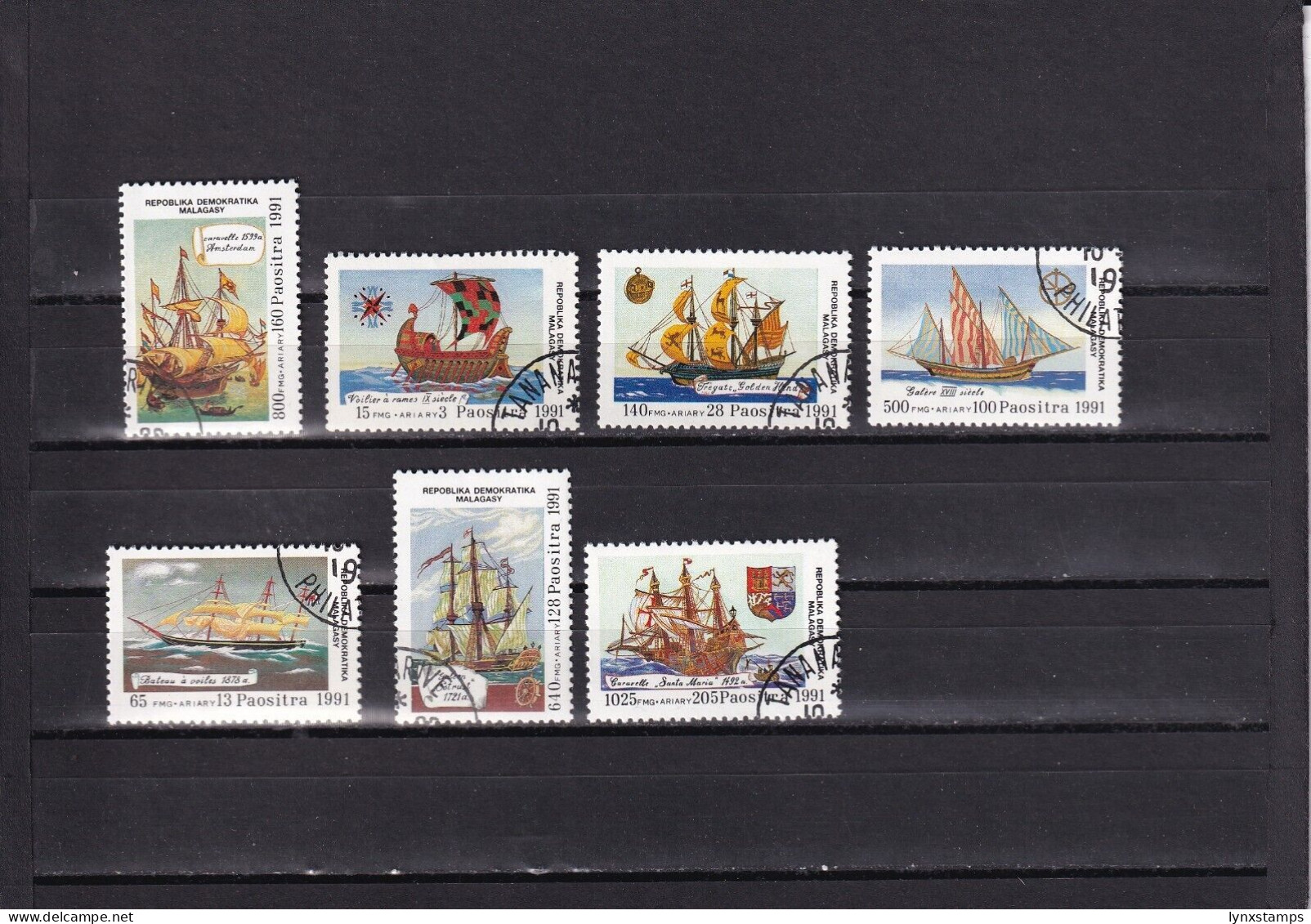 SA03 Madagascar 1991 The 500th Anniversary Of The Discovery Of The Americas Used - Ships