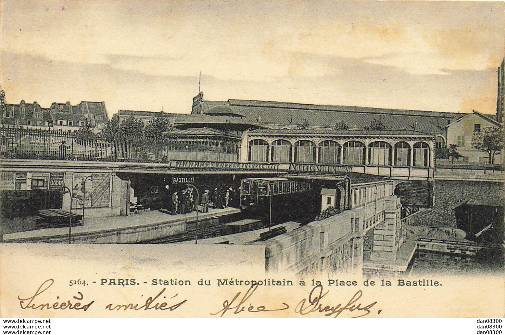 75 PARIS STATION DU METROPOLITAIN A LA PLACE DE LA BASTILLE - Pariser Métro, Bahnhöfe