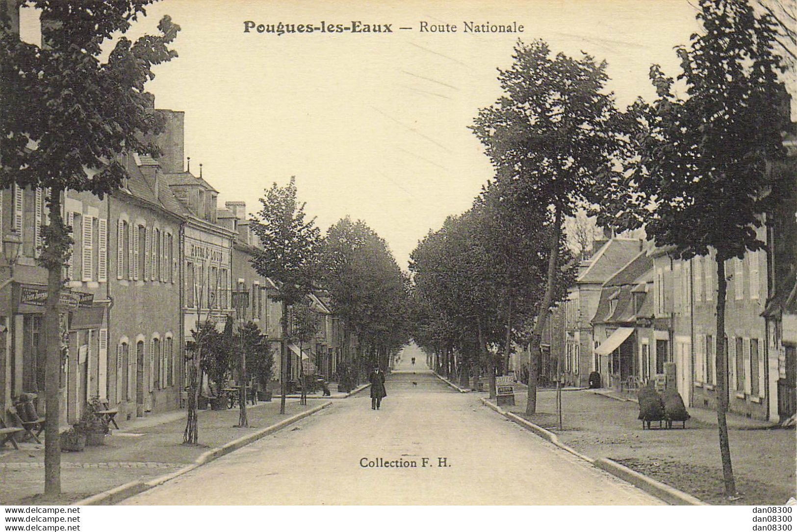 58 POUGUES LES EAUX ROUTE NATIONALE COLLECTION F. H. - Pougues Les Eaux