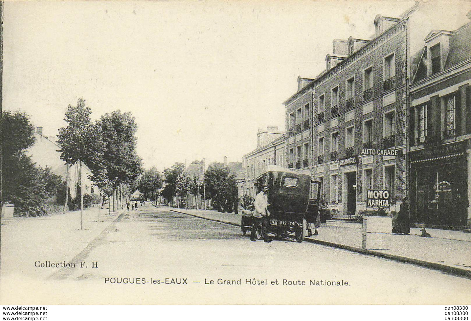 58 POUGUES LES EAUX LE GRAND HOTEL ET ROUTE NATIONALE - Pougues Les Eaux