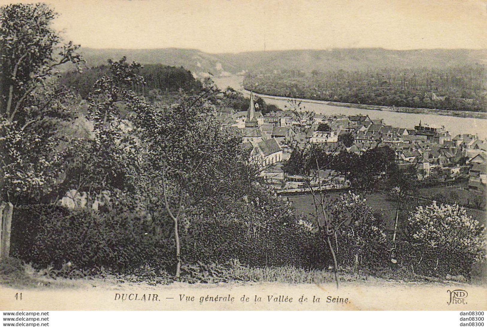 76 DUCLAIR VUE GENERALE DE LA VALLEE DE LA SEINE - Duclair