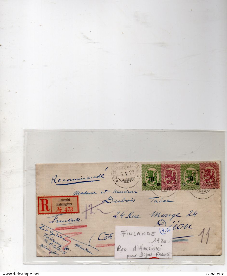 LETTRE DE FINLANDE - Lettres & Documents