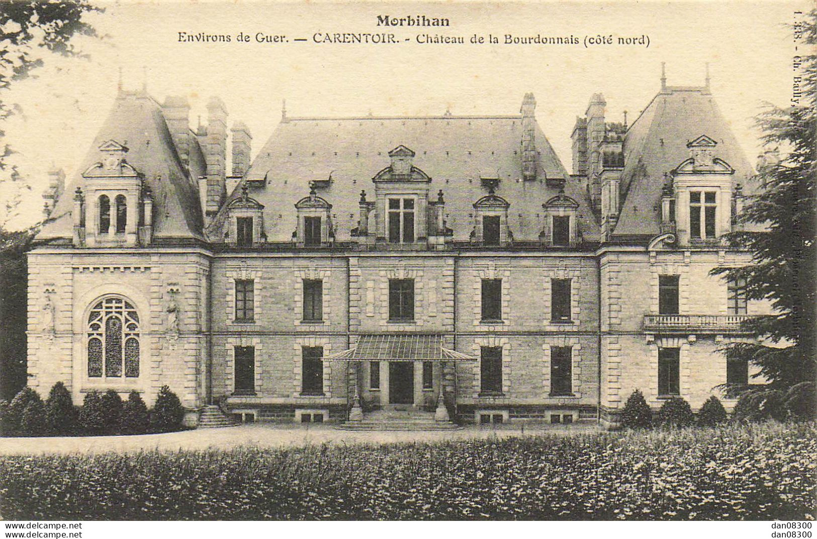 56 ENVIRONS DE GUER CARENTOIR CHATEAU DE LA BOURDONNAIS COTE NORD - Guer Coetquidan