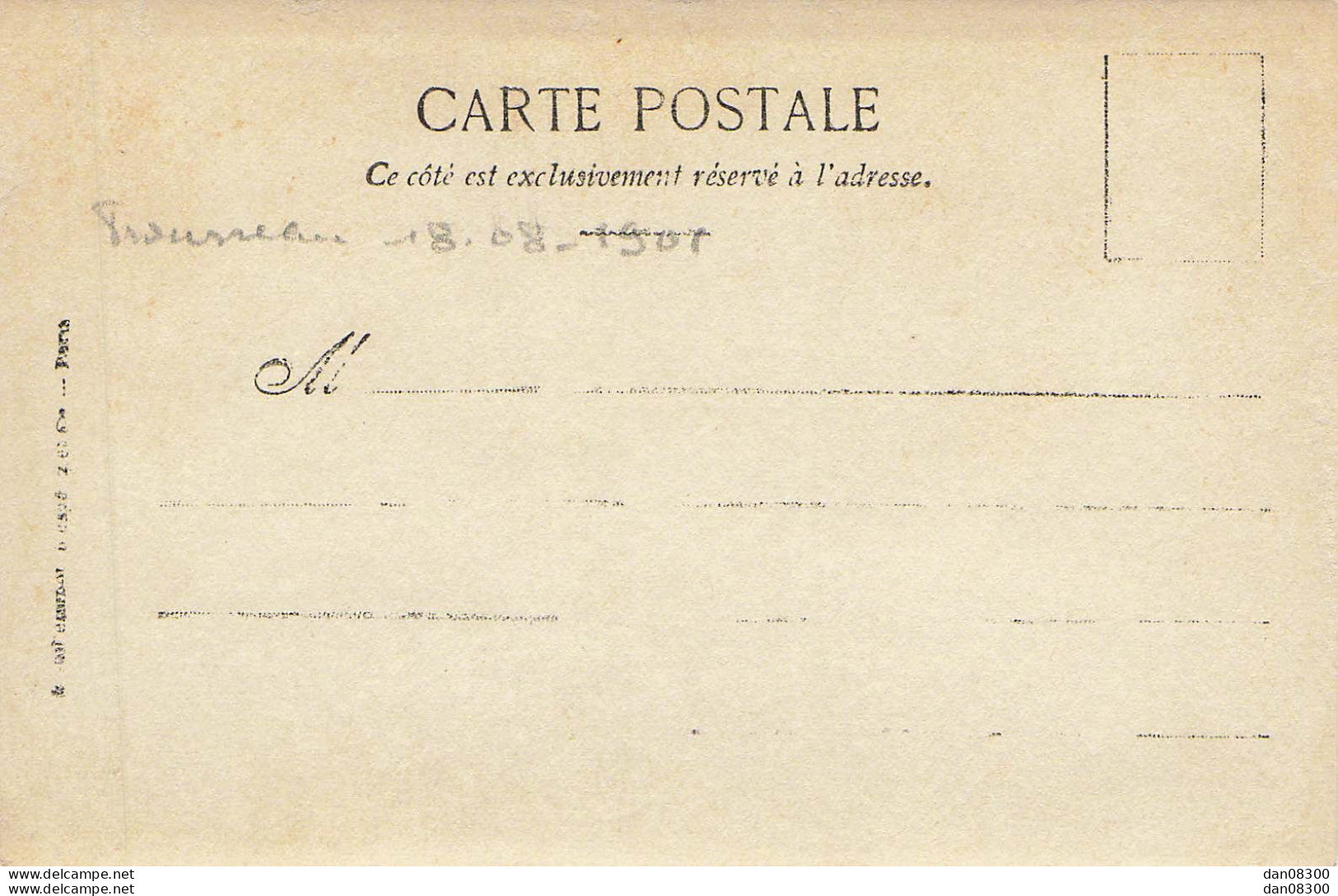 CARTE PHOTO IDENTIFIEE PAR MOI UNE VUE DE L'HOPITAL TROUSSEAU A PARIS EN 1901  VUE AGRANDIE - To Identify