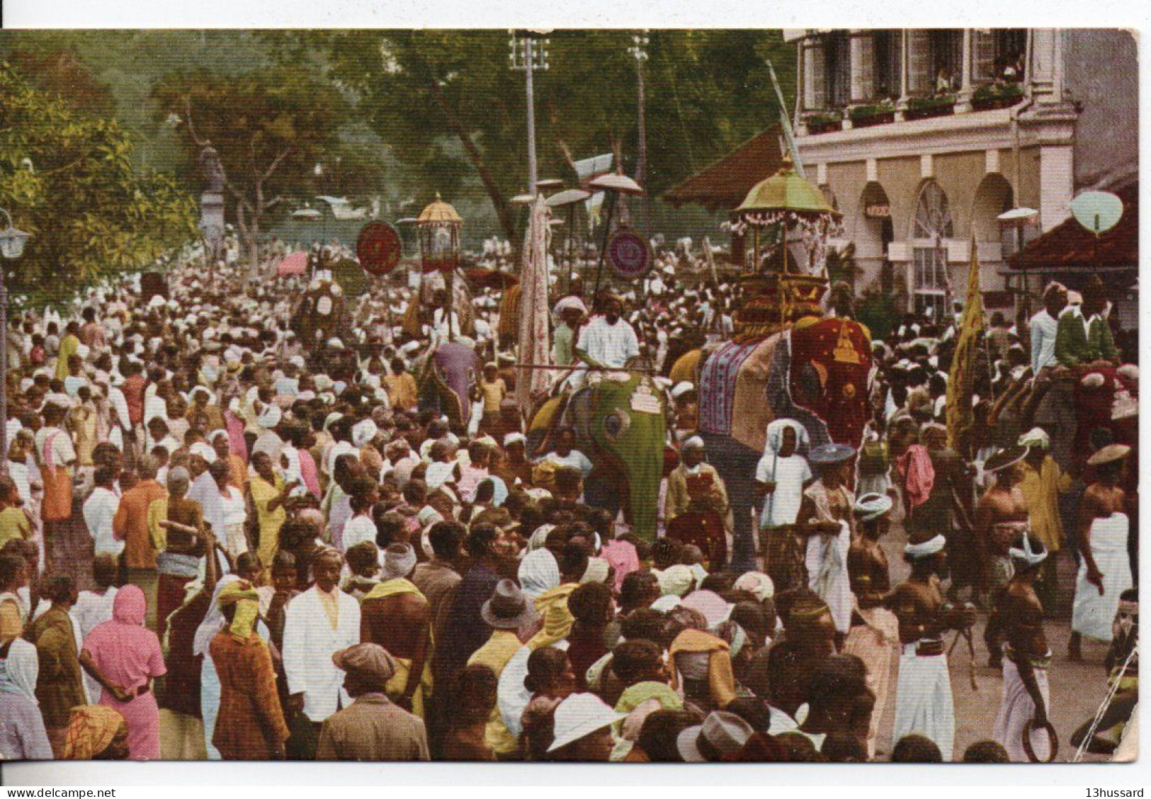 Carte Postale Ancienne Ceylan - Kandy. Esala Perahera - Sri Lanka (Ceilán)