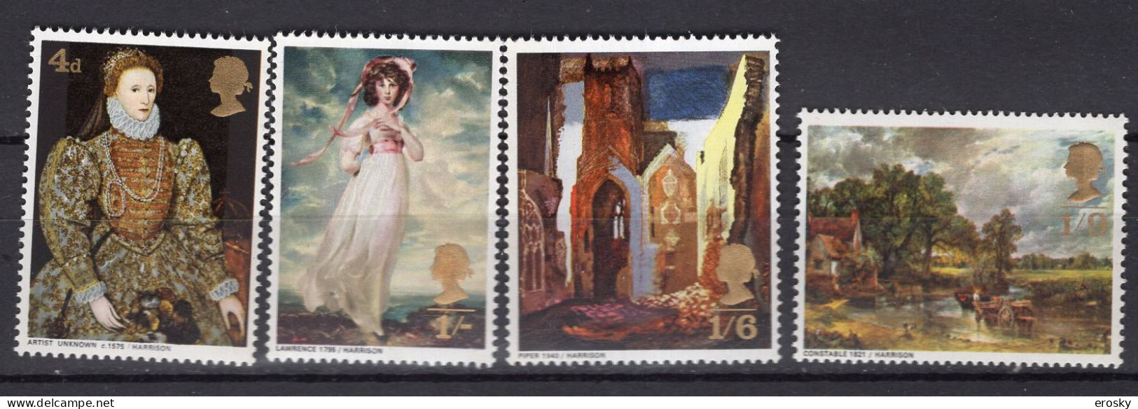 P2122 - GRANDE BRETAGNE Yv N°542/45 ** TABLEAUX - Unused Stamps