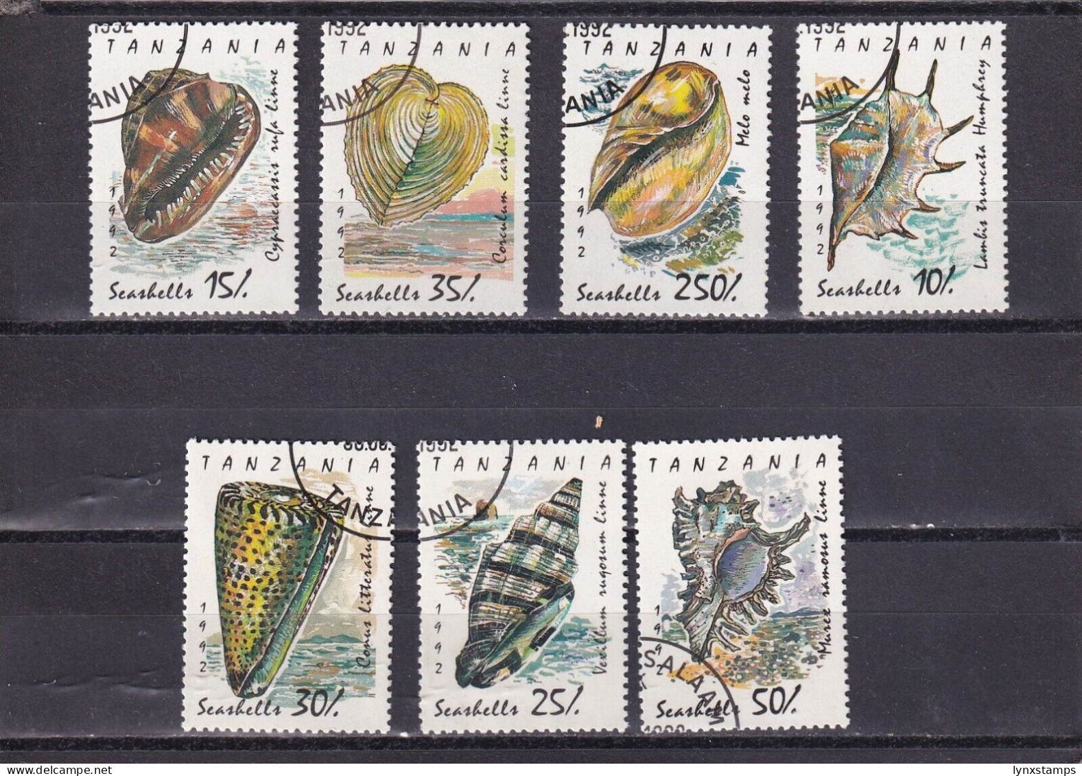 SA03 Tanzania 1992 Shells Used Stamps - Crustaceans