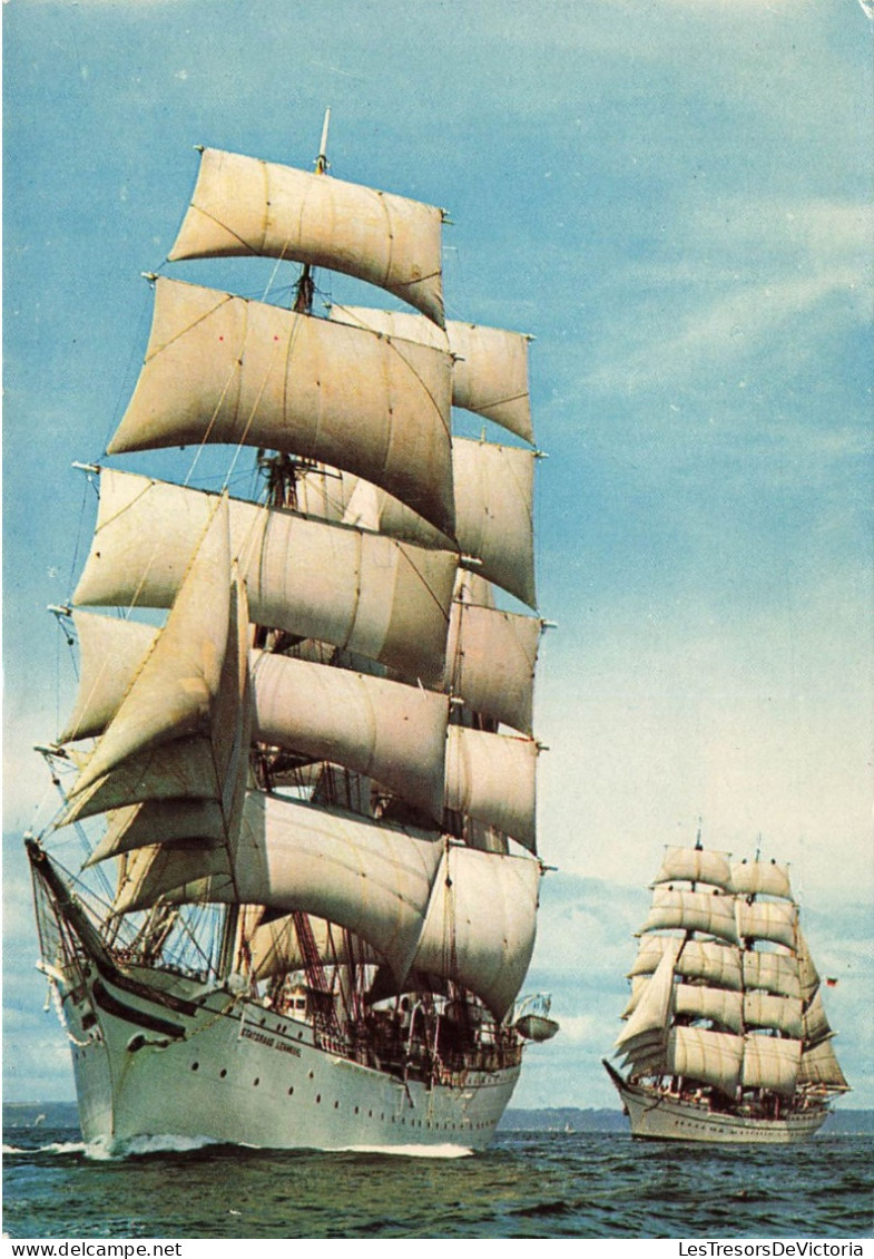 TRANSPORTS - Couleurs De Bretagne - Cliché Erwan Quéméré-Marina - Le Statsraad Lehmkuhl - Carte Postale Ancienne - Sailing Vessels