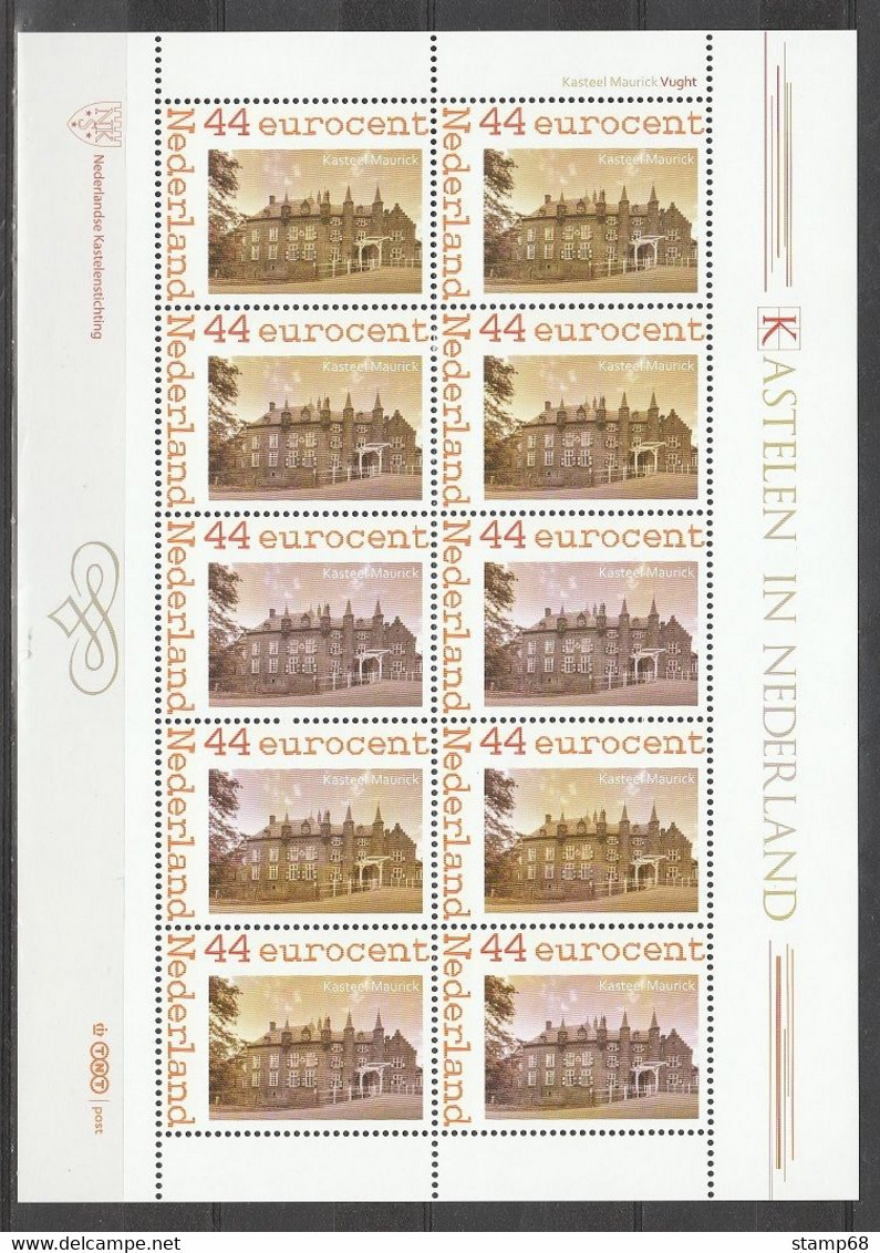 Nederland NVPH 2562Aa17  Vel Persoonlijke Zegels Kastelen In Nederland Kasteel Maurick 2009 MNH Postfris - Persoonlijke Postzegels