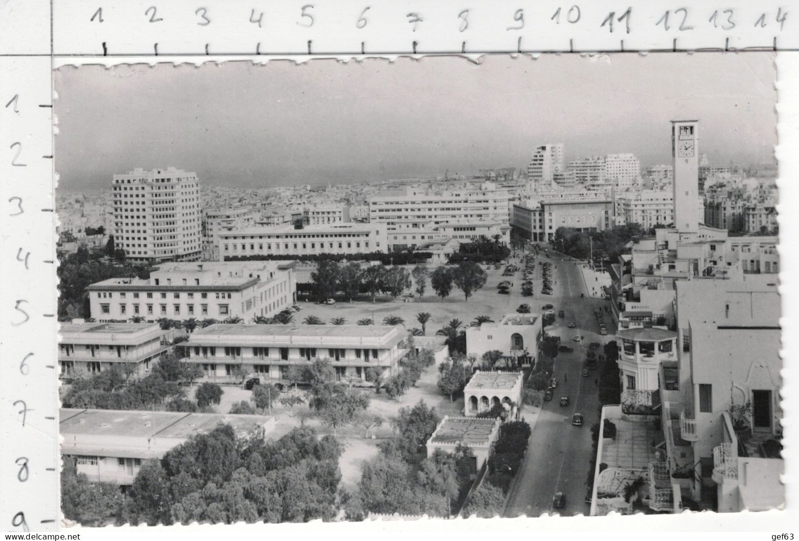 Casablanca - Caserne Heude Et Avenue D'Amade Vers La Poste - Casablanca