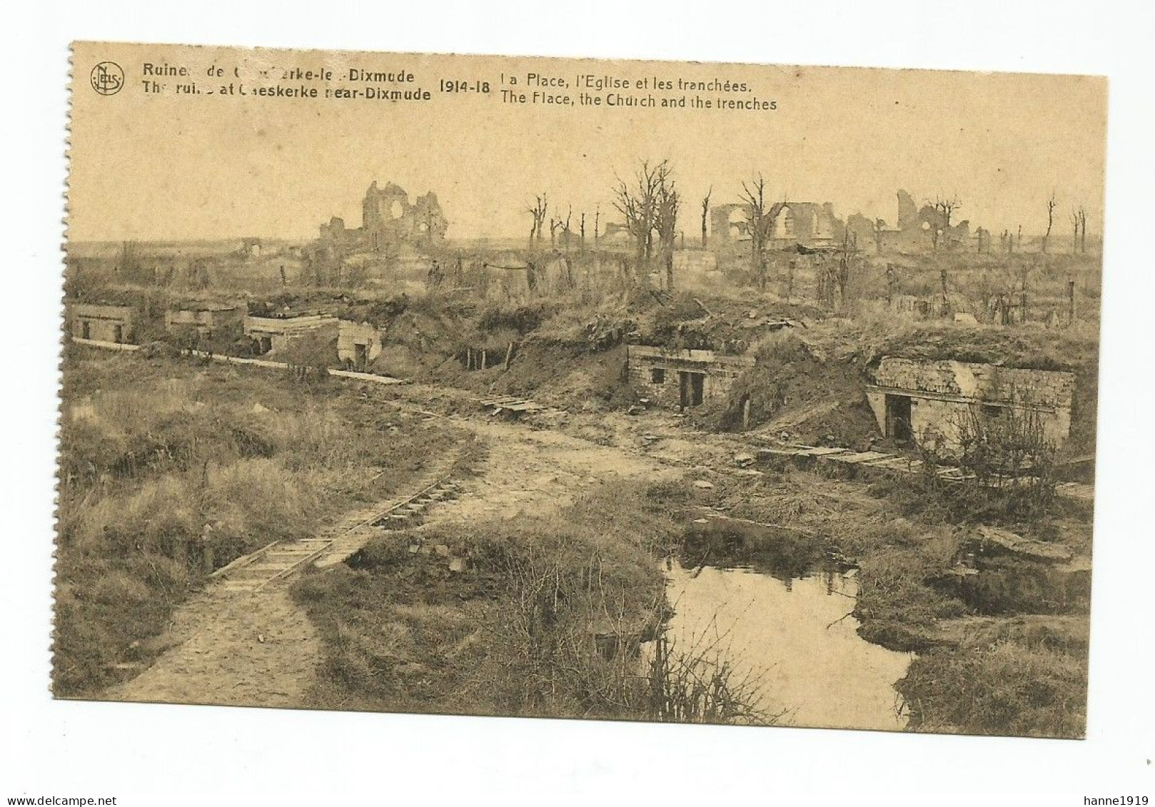 Diksmuide Kaaskerke Ruines Weltkrieg 1914 Guerre War Htje - Diksmuide