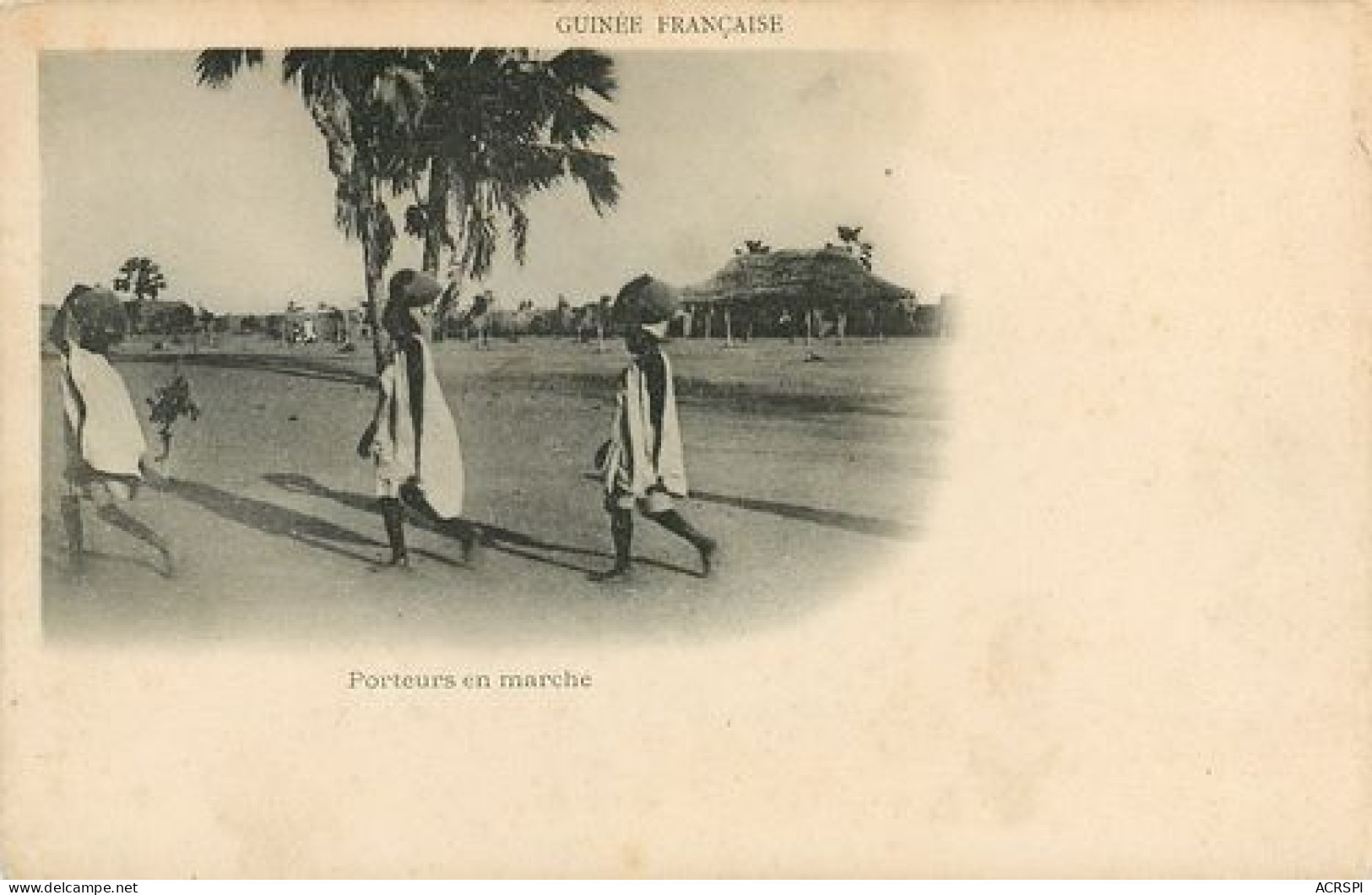 GUINNE Conakry  Porteurs En Marche   Carte Vierge   25  (scan Recto-verso)MA2114Bis - Frans Guinee