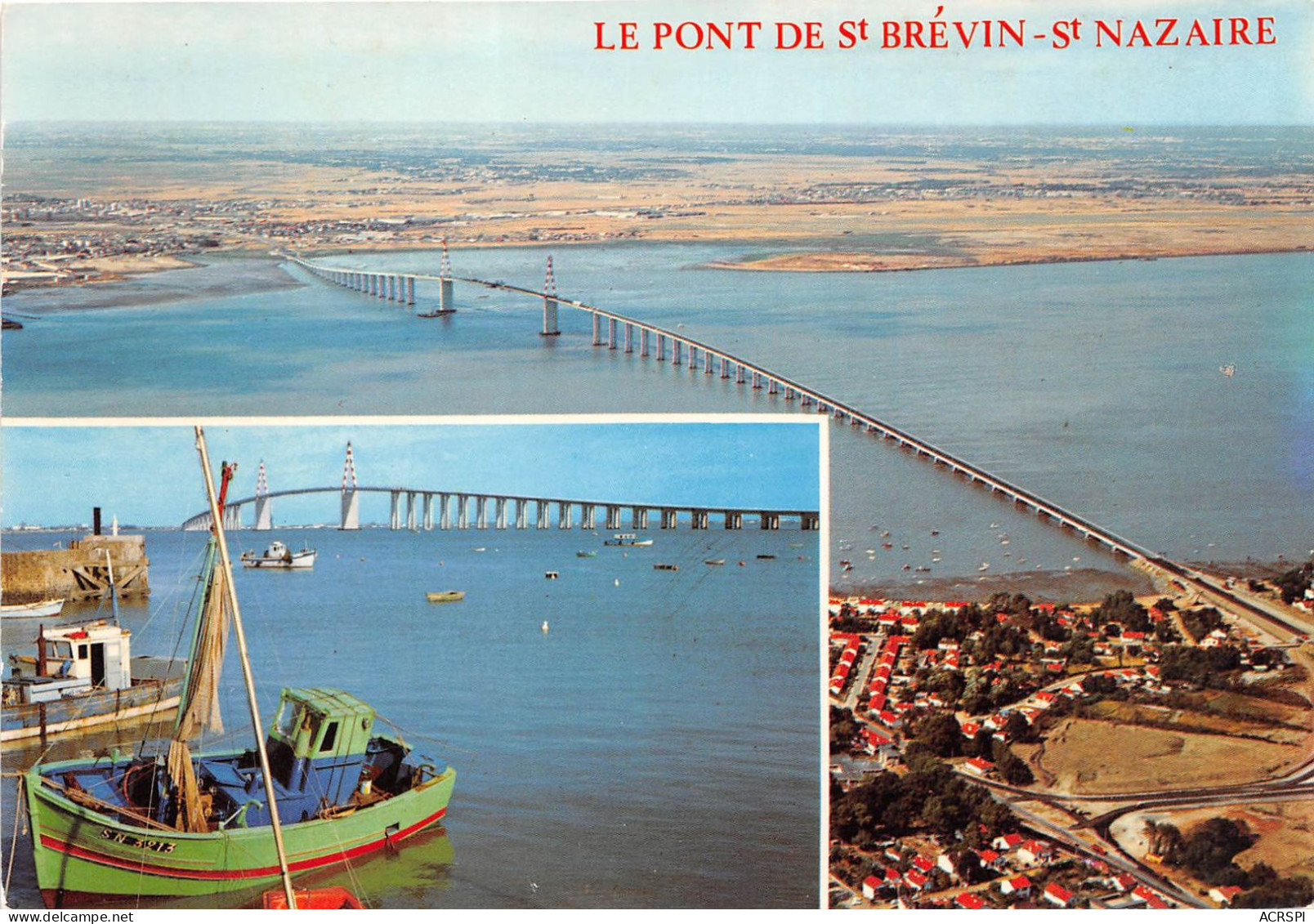 SAINT BREVIN Sur L Estuaire De La Loire Pont De Saint Nazaire 5(scan Recto-verso) MA2131 - Saint-Brevin-l'Océan