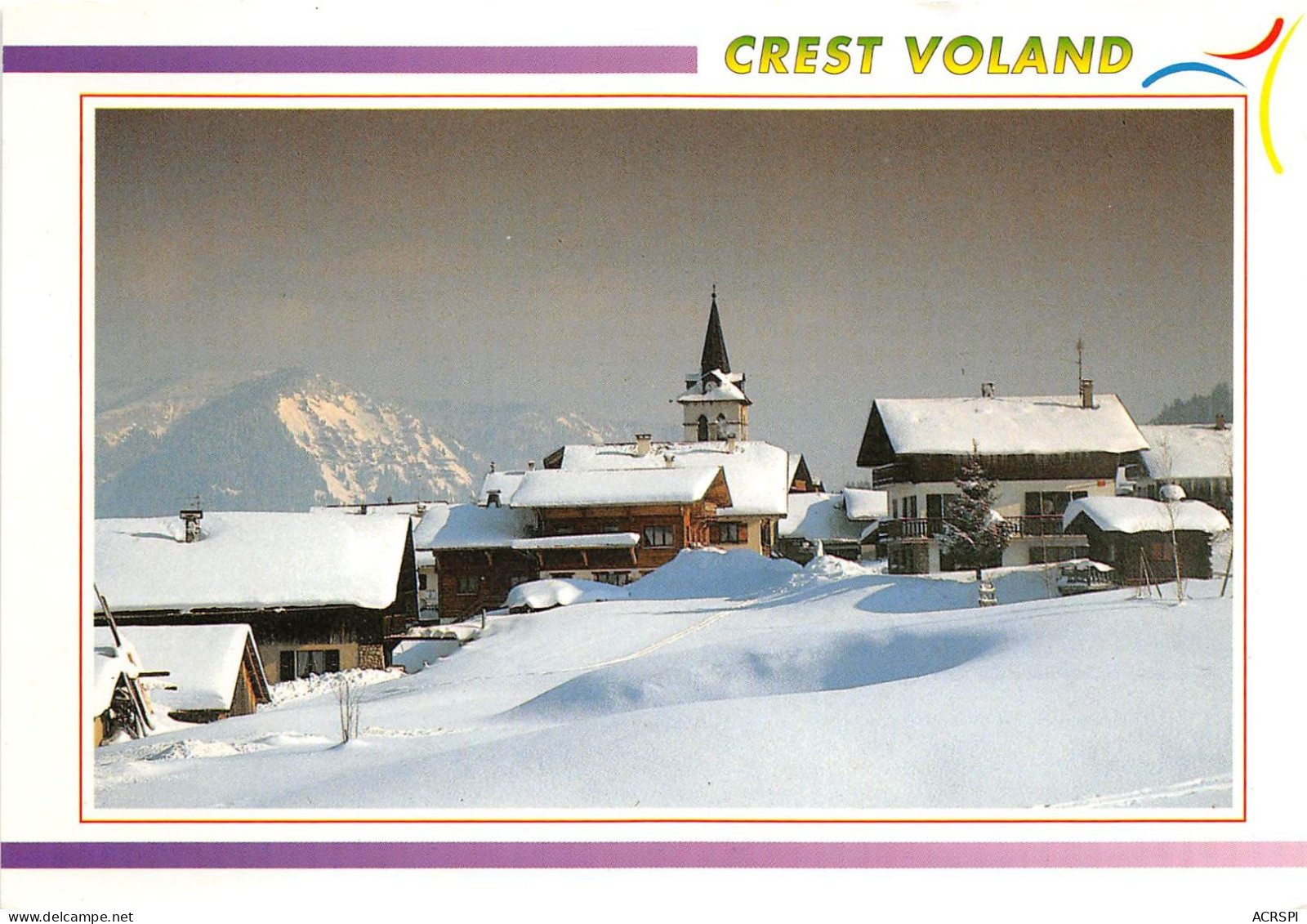 CREST VOLAND Au Coeur Du Village 12(scan Recto-verso) MA2155 - Pralognan-la-Vanoise