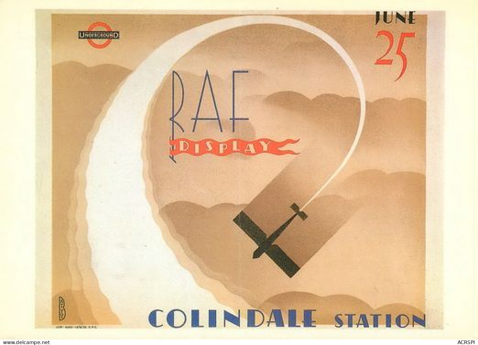 RAF Display COLLINDALE  STATION  London Museum   AVION  Aeronautique Hydravion 24   (scan Recto-verso)MA2174Bis - 1939-1945: 2ème Guerre