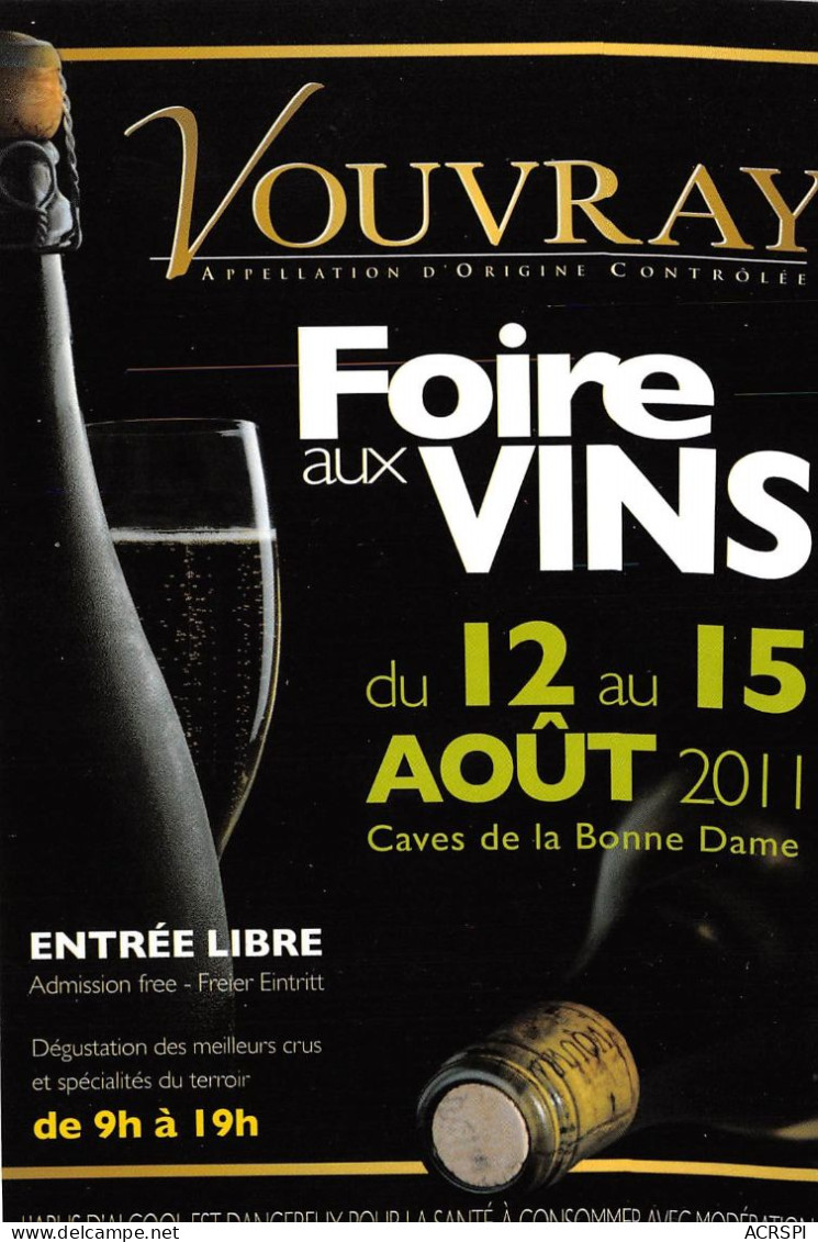 VOUVRAY Foire Au Vins 14(scan Recto-verso) MA2171 - Vouvray