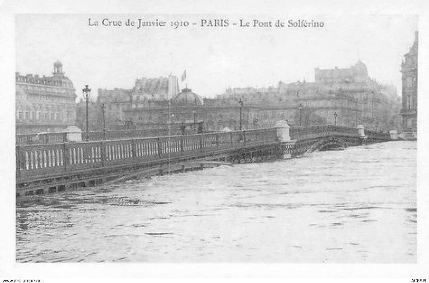 PARIS  Pont De Solferino Crue De Janvier 1910  21   (scan Recto-verso)MA2176Ter - Paris (01)