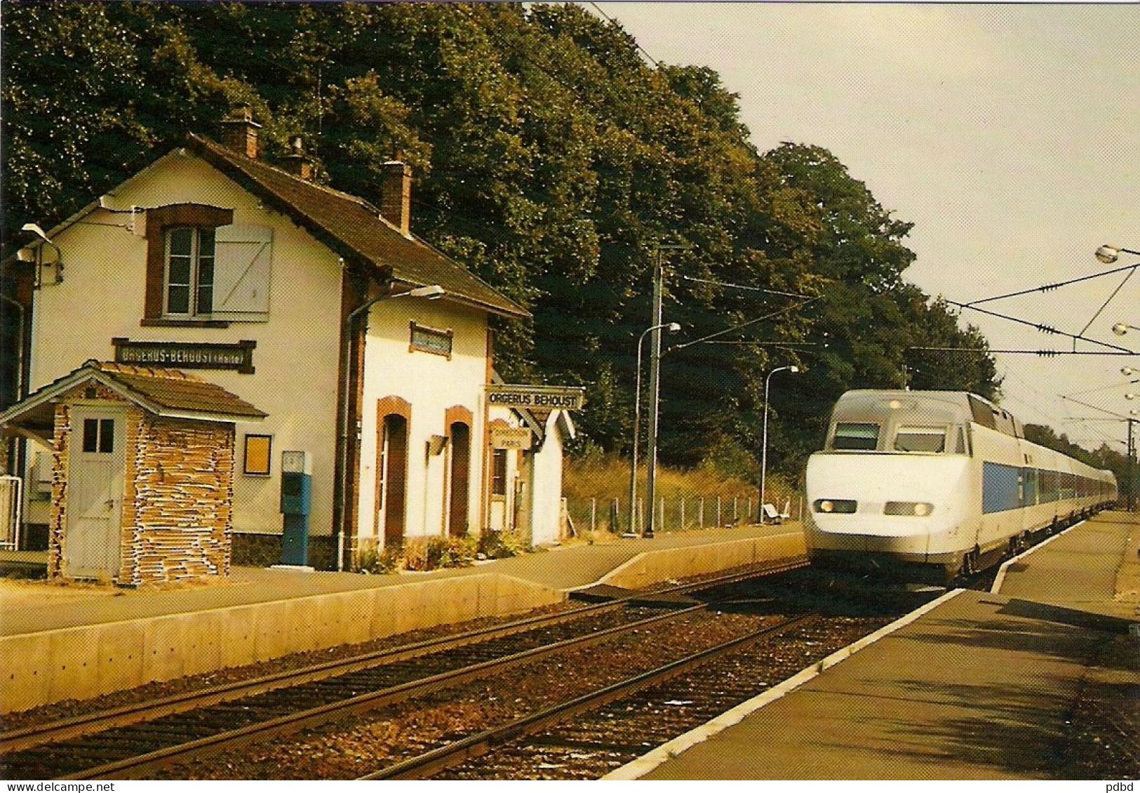 TGV 22 . 31 08 1989 . Orgérus-Behoust . TGV N° 02 . Commercial . Atlantique . - Trains