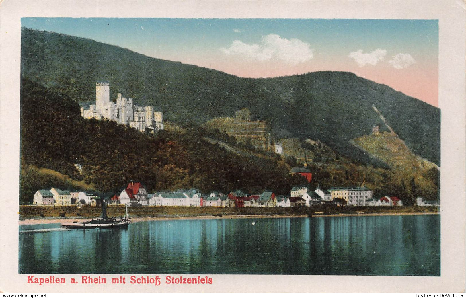 ALLEMAGNE - Koblenz - Kapellen A. Rhein Mit Schloft Stolzenfels - Carte Postale Ancienne - Koblenz