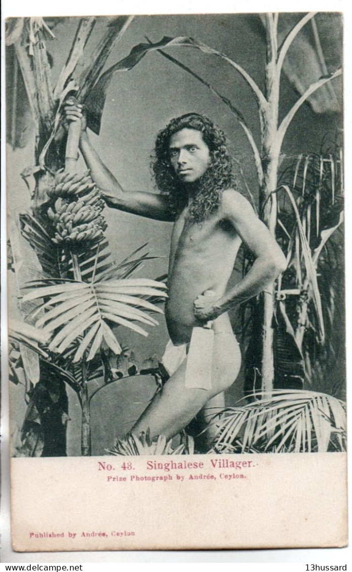 Carte Postale Ancienne Ceylan - Singhalese Villager - Sri Lanka (Ceylon)