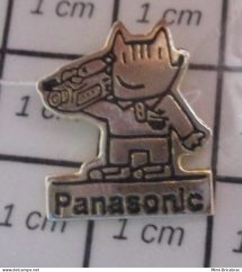 710c PIN'S PINS / Rare Et De Belle Qualité ! / JEUX OLYMPIQUES / BARCELONA 1992 MASCOTTE COBI CAMESCOPE PANASONIC - Jeux Olympiques