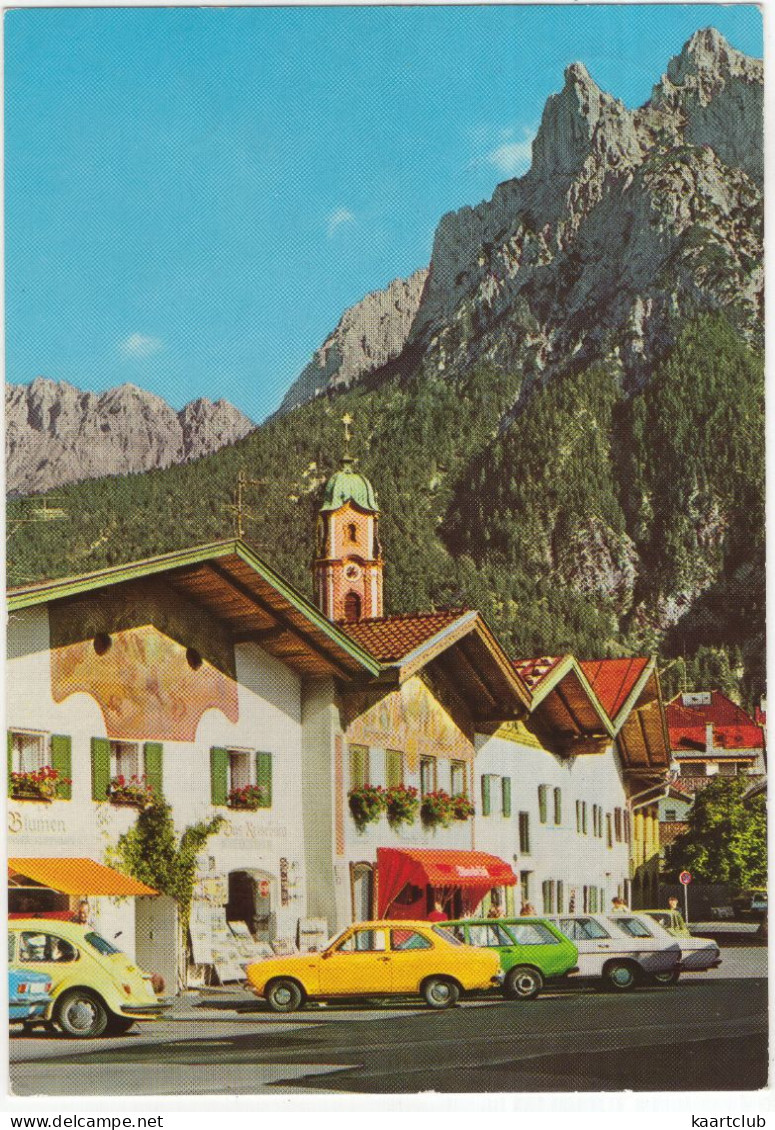 Mittenwald: OPEL KADETT-C, VW 1200 KÄFER/COX, PASSAT VARIANT, MERCEDES W114/115 - Wörner, Vierenspitze - (Deutschland) - Turismo