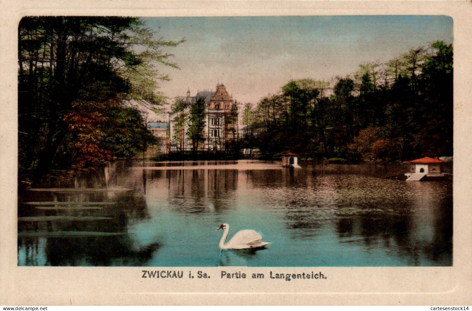 N°42378 Z -cpa Zwickau -partie Am Langenteich- - Zwickau