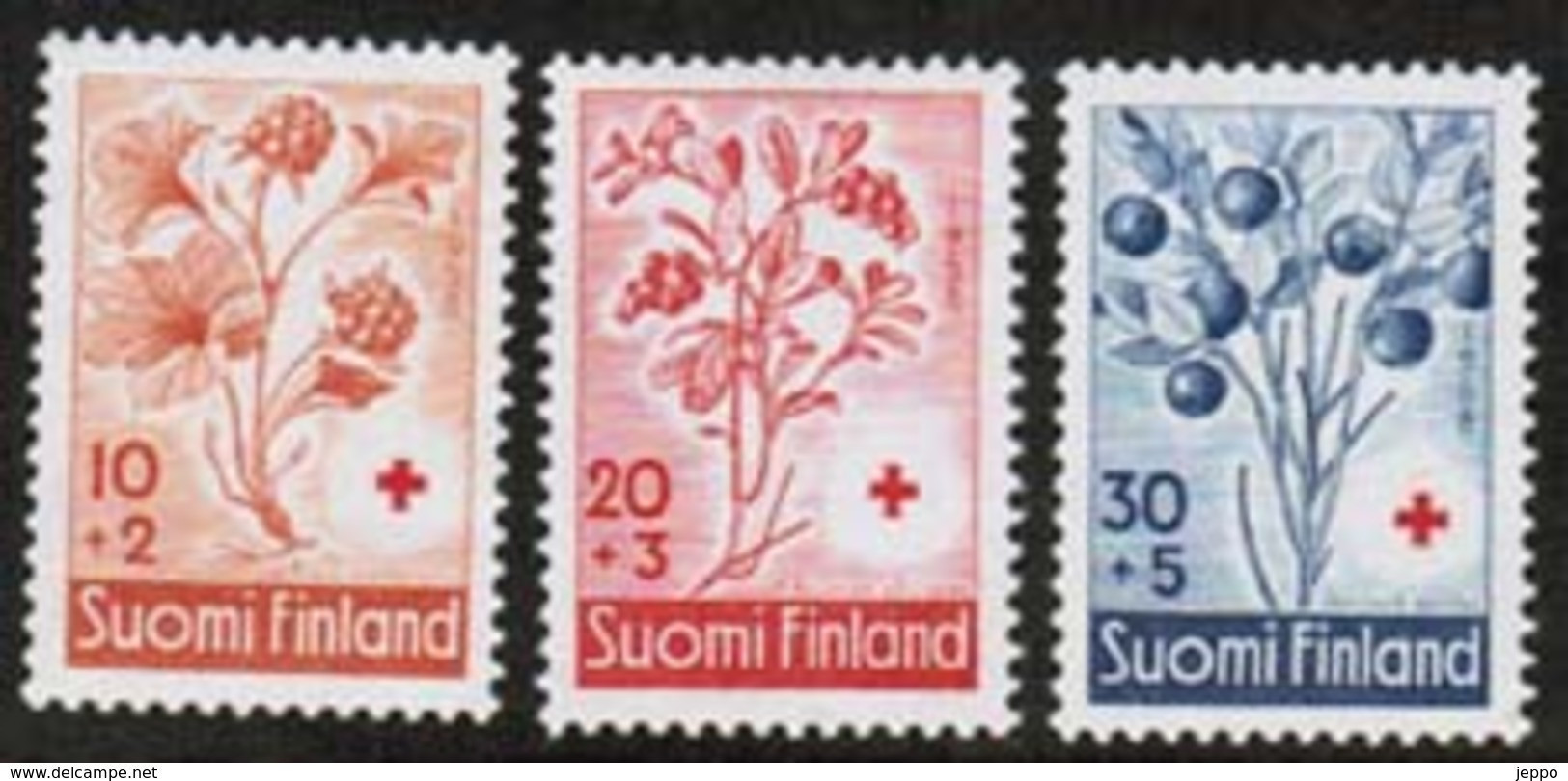 1958 Finland Red Cross, Complete Set  **. - Ungebraucht