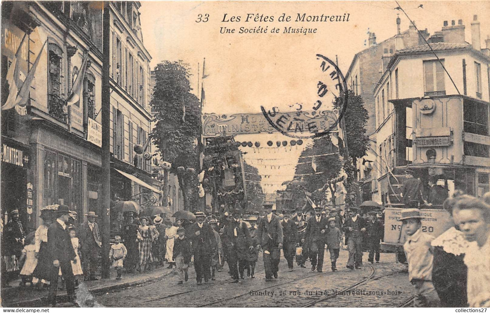 93-MONTREUIL- LES FÊTES DE MONTREUIL- UNE SOCIETE DE MUSIQUE - Montreuil