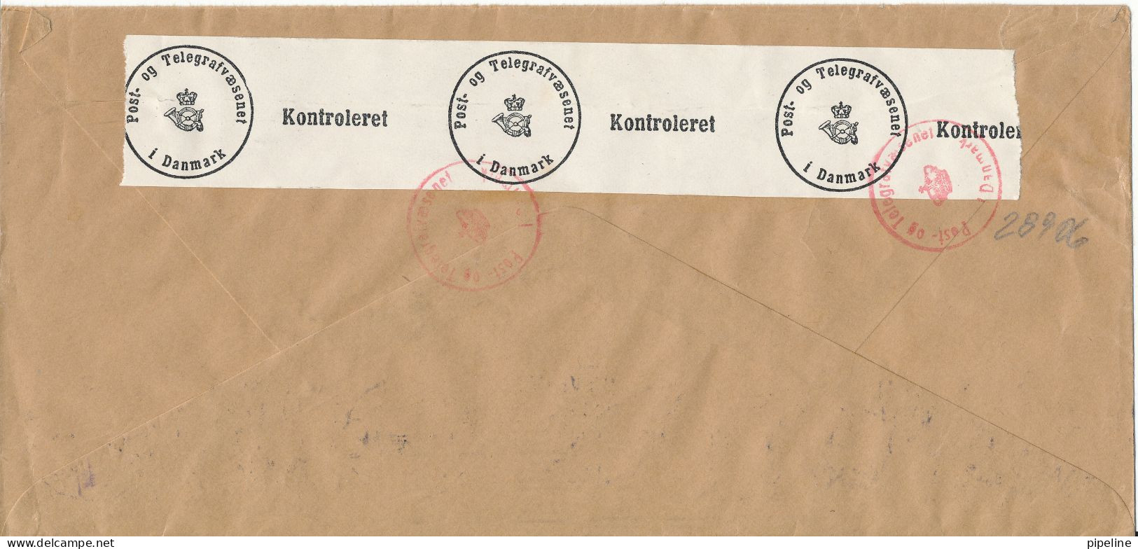 Finland Censored Cover Sent To Denmark 14-1-1942 - Covers & Documents