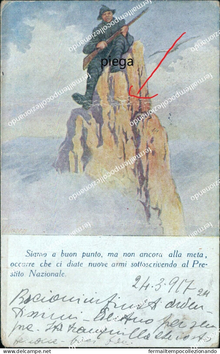 Ac797 Cartolina Franchigia Militare  Prestito Nazionale Illustratore Finozzi - Franchise