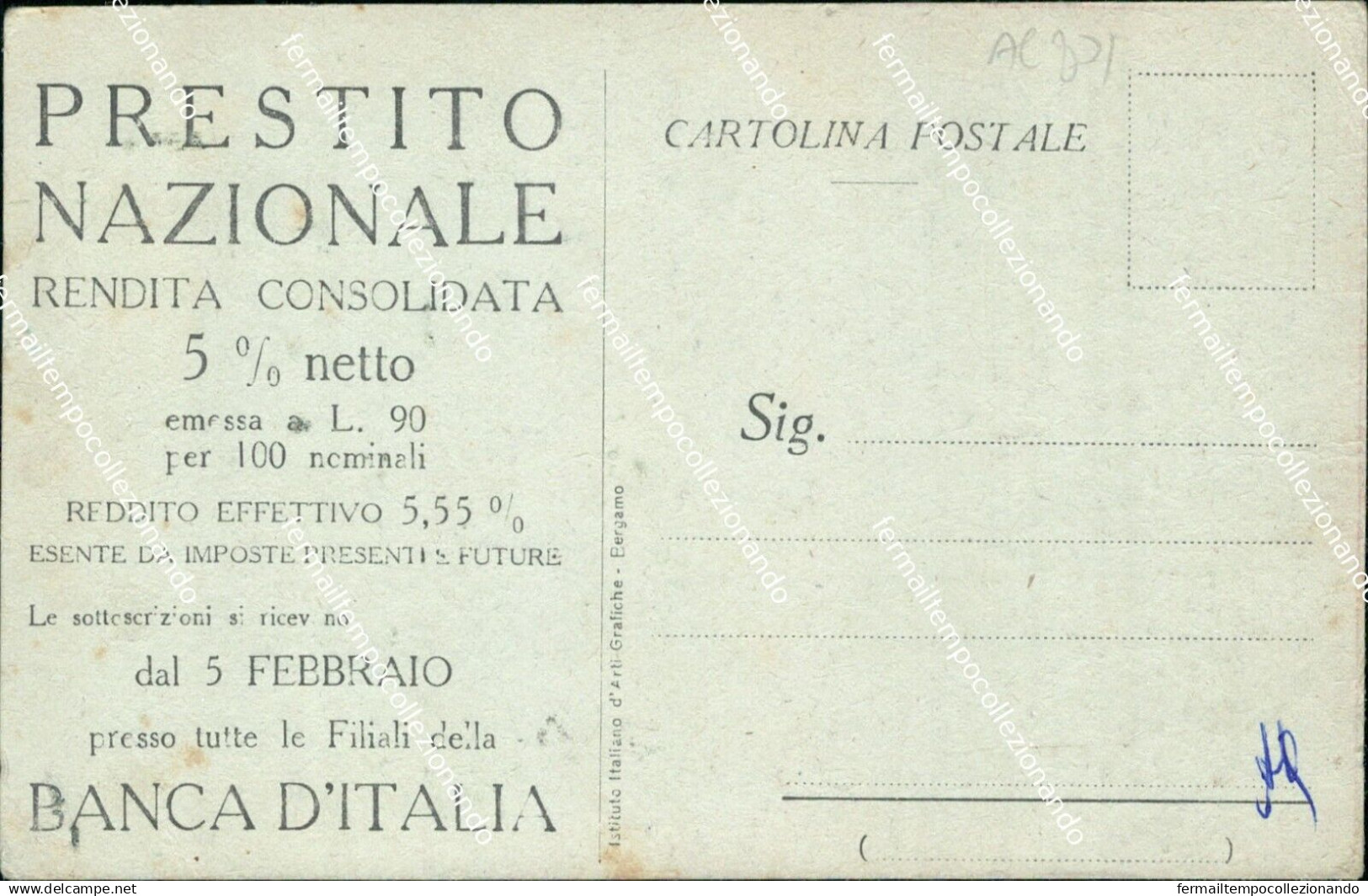 Ac801 Cartolina  Militare  Prestito Nazionale Illustratore Finozzi - Portofreiheit