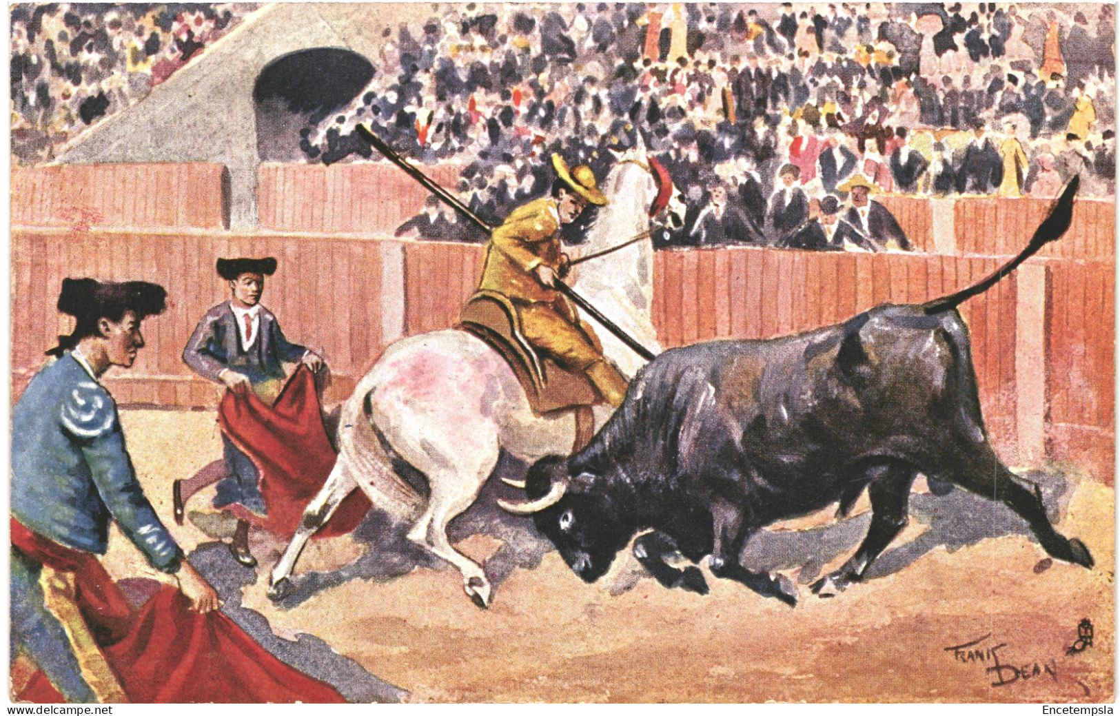 CPA Carte Postale Corrida Illustration De Dean T.  VM79037 - Corridas