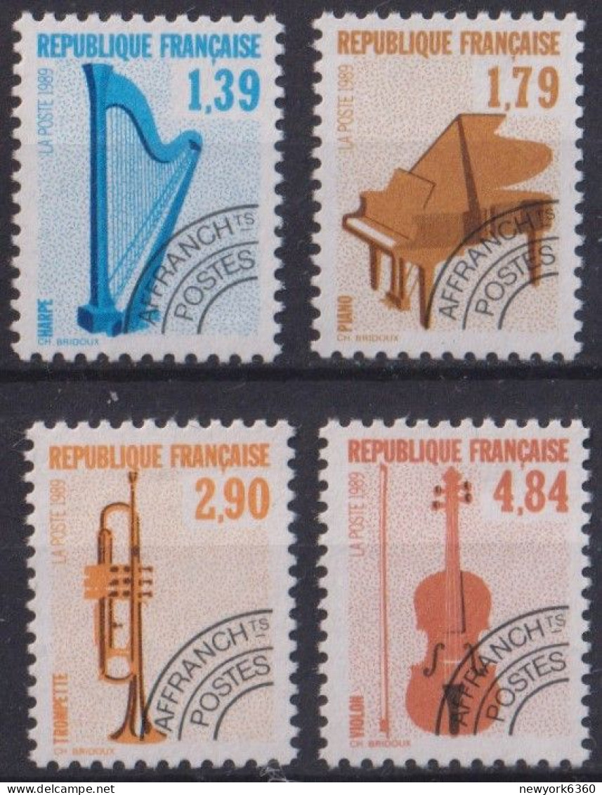 1989 FRANCE PREO N** 202 A 205 MNH - 1989-2008