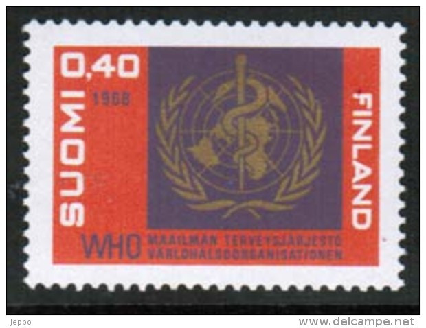 1968 Finland, WHO  ** MNH. - Unused Stamps